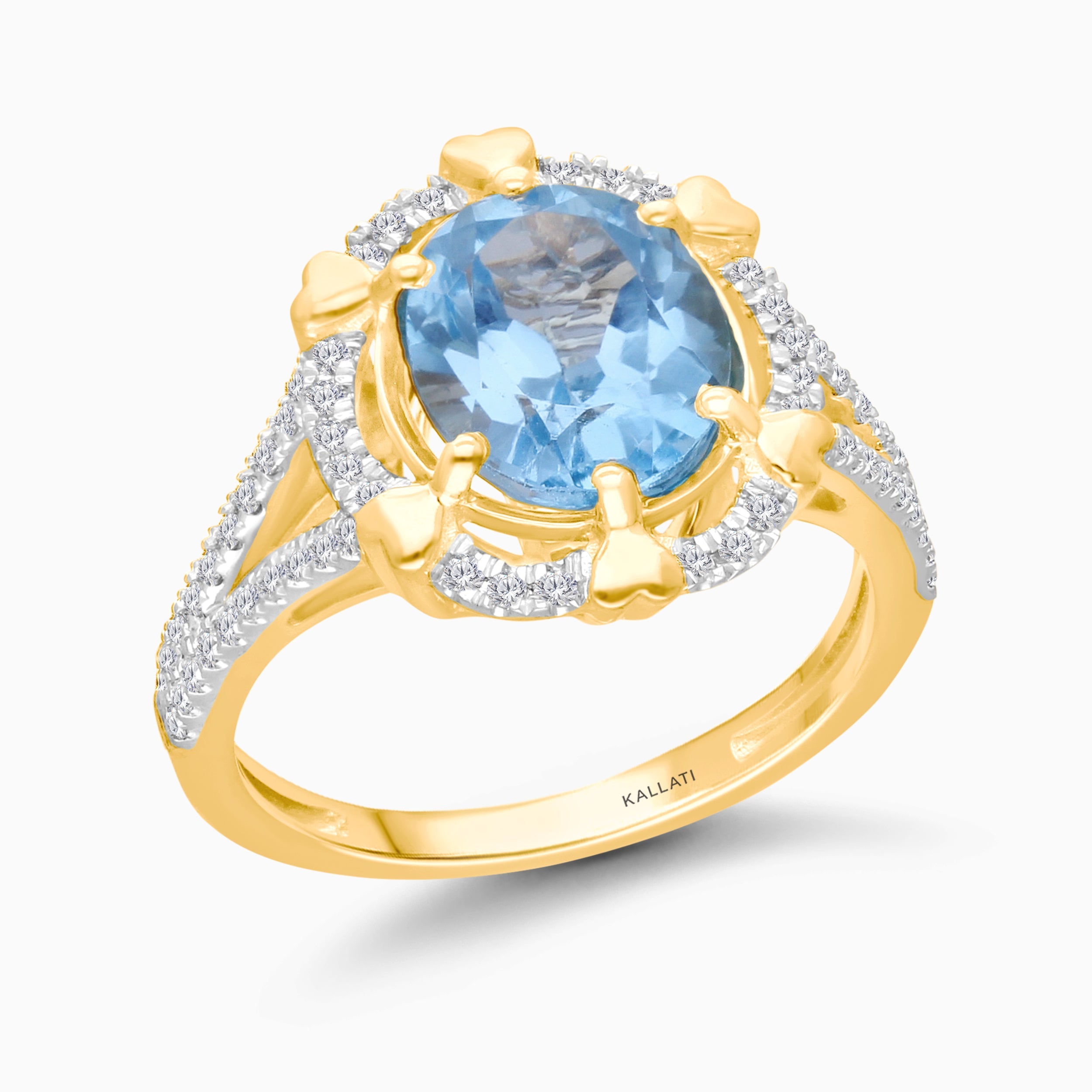 Lead to Your Heart Blue Topaz Ring
