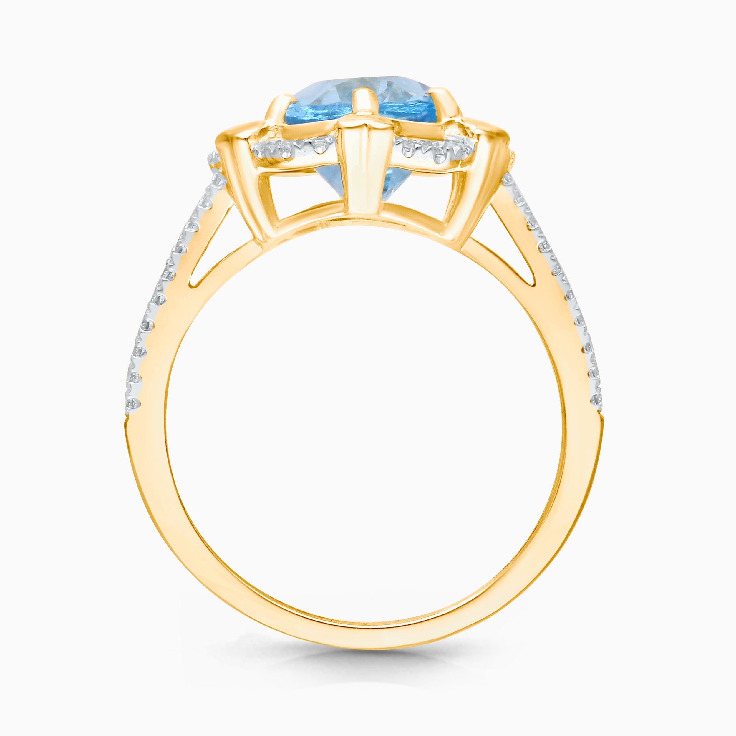 Lead to Your Heart Blue Topaz Ring