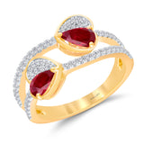 14kt Yellow Gold Kallati Classic Ruby and Diamond Ring