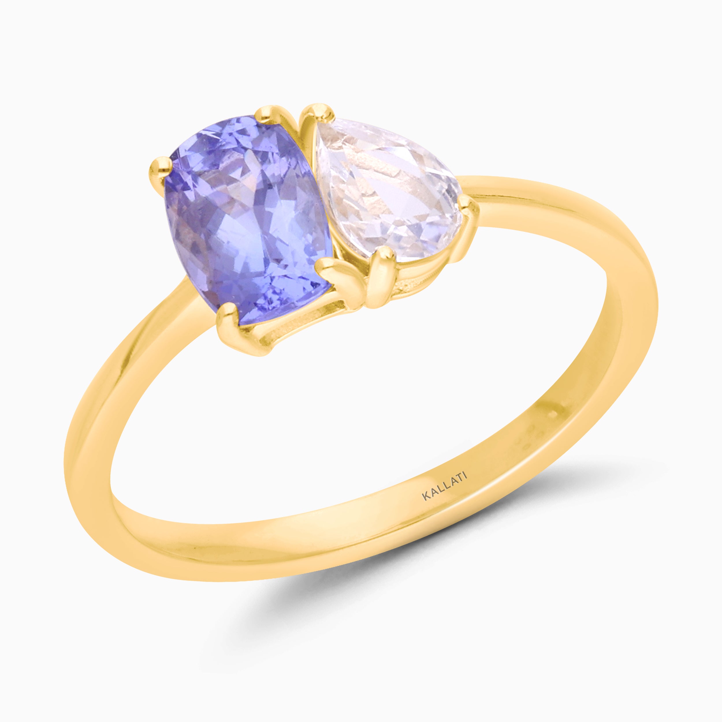 Perfect Pear Sapphire & Tanzanite Ring