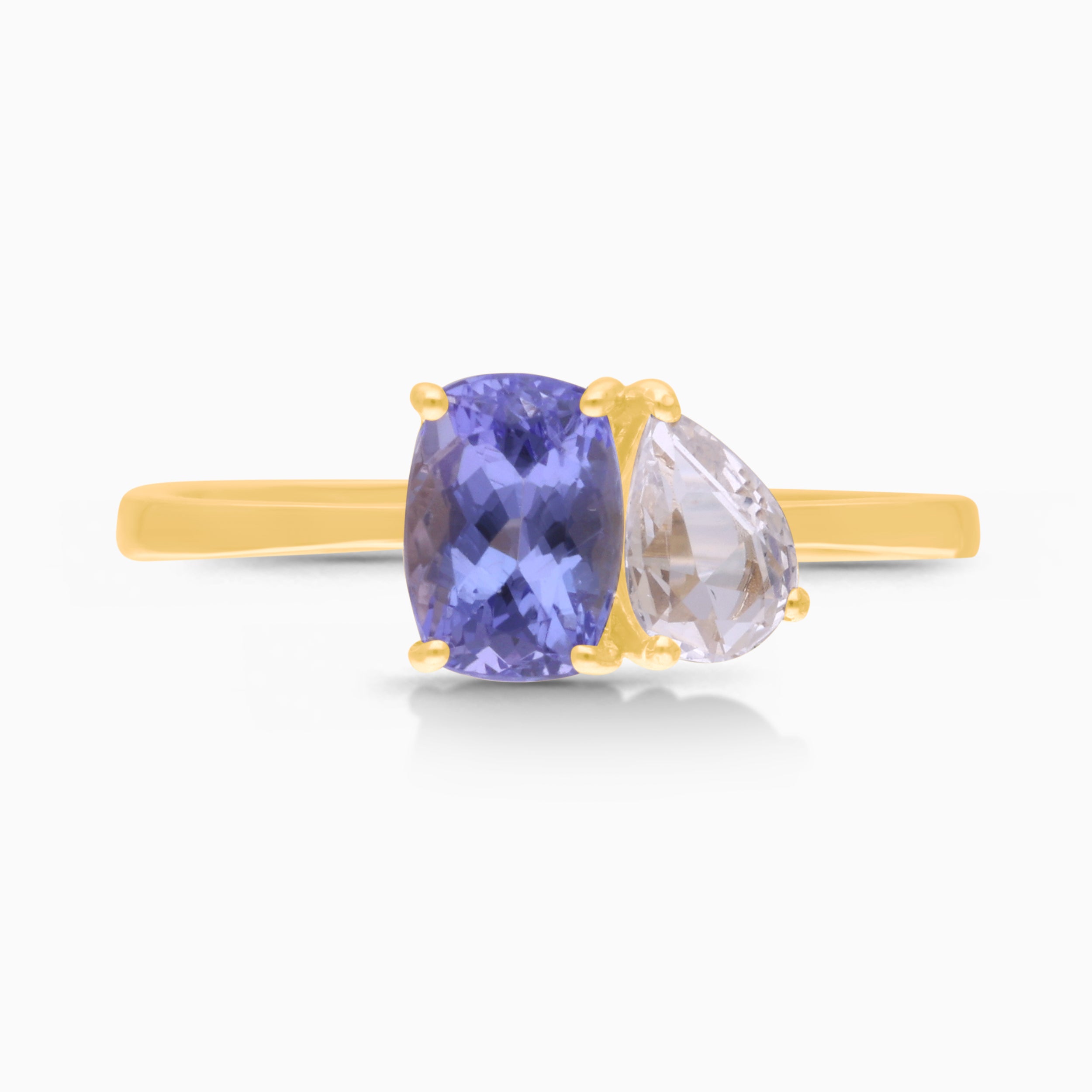 Perfect Pear Sapphire & Tanzanite Ring