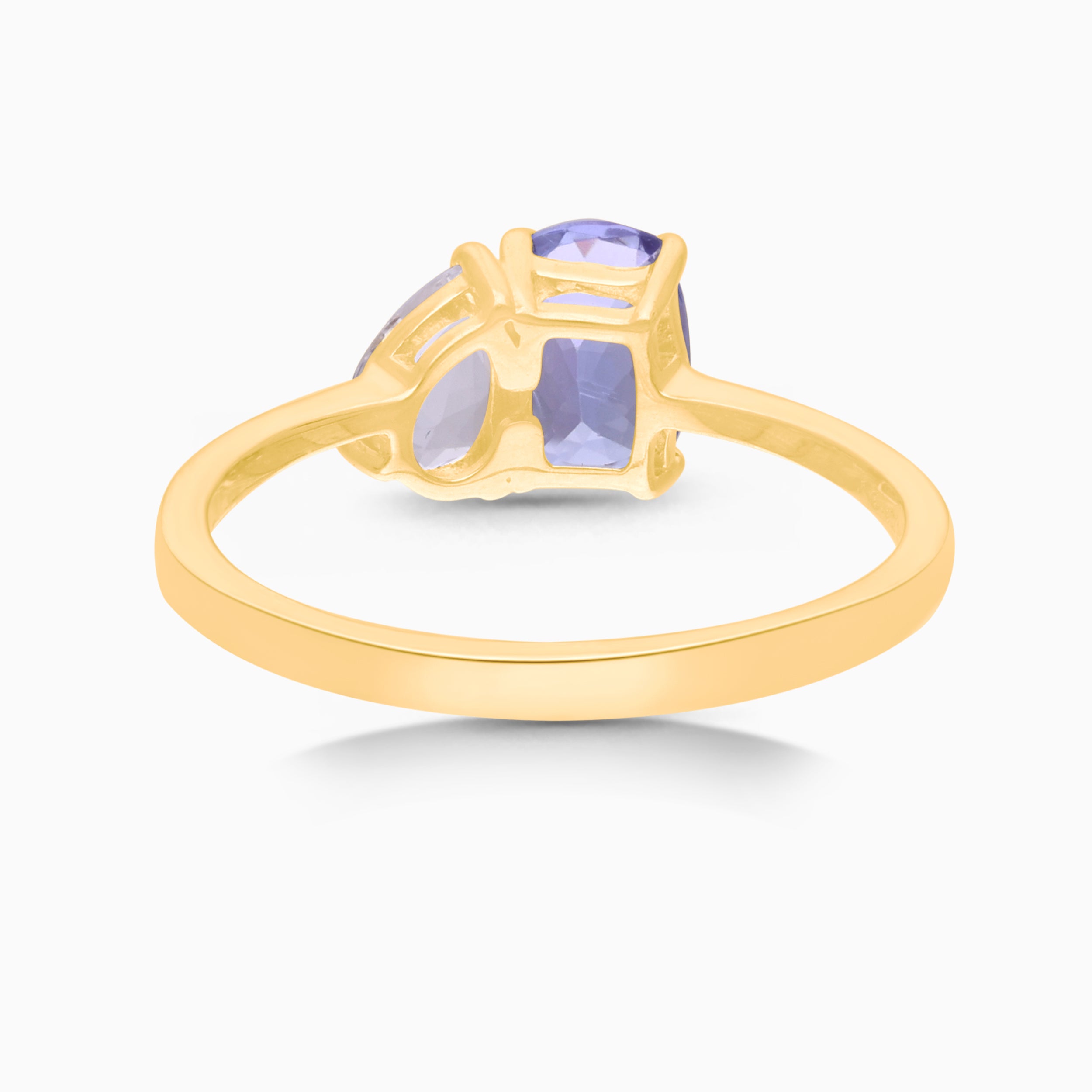 Perfect Pear Sapphire & Tanzanite Ring