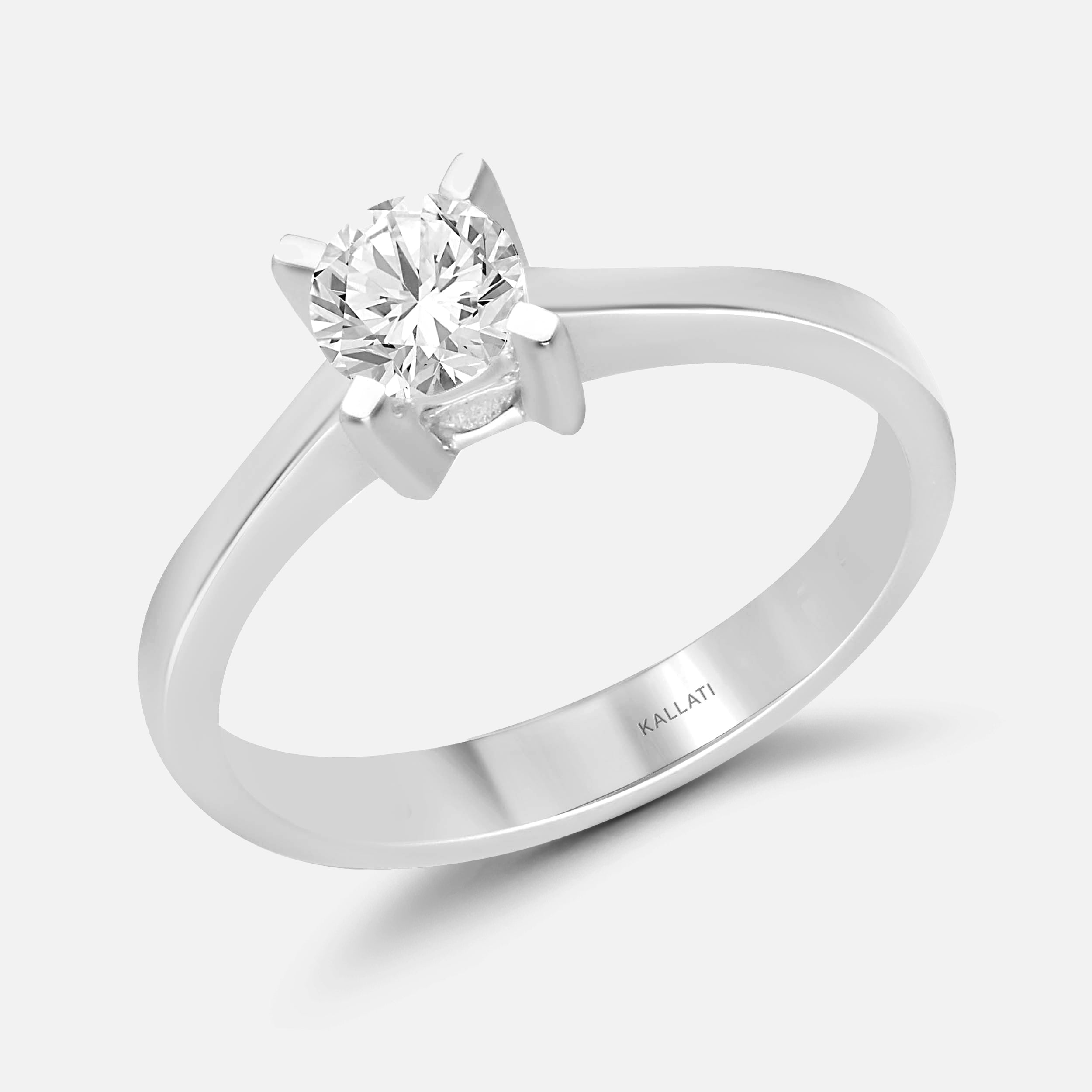 Solitaire Diamond Ring White Diamond