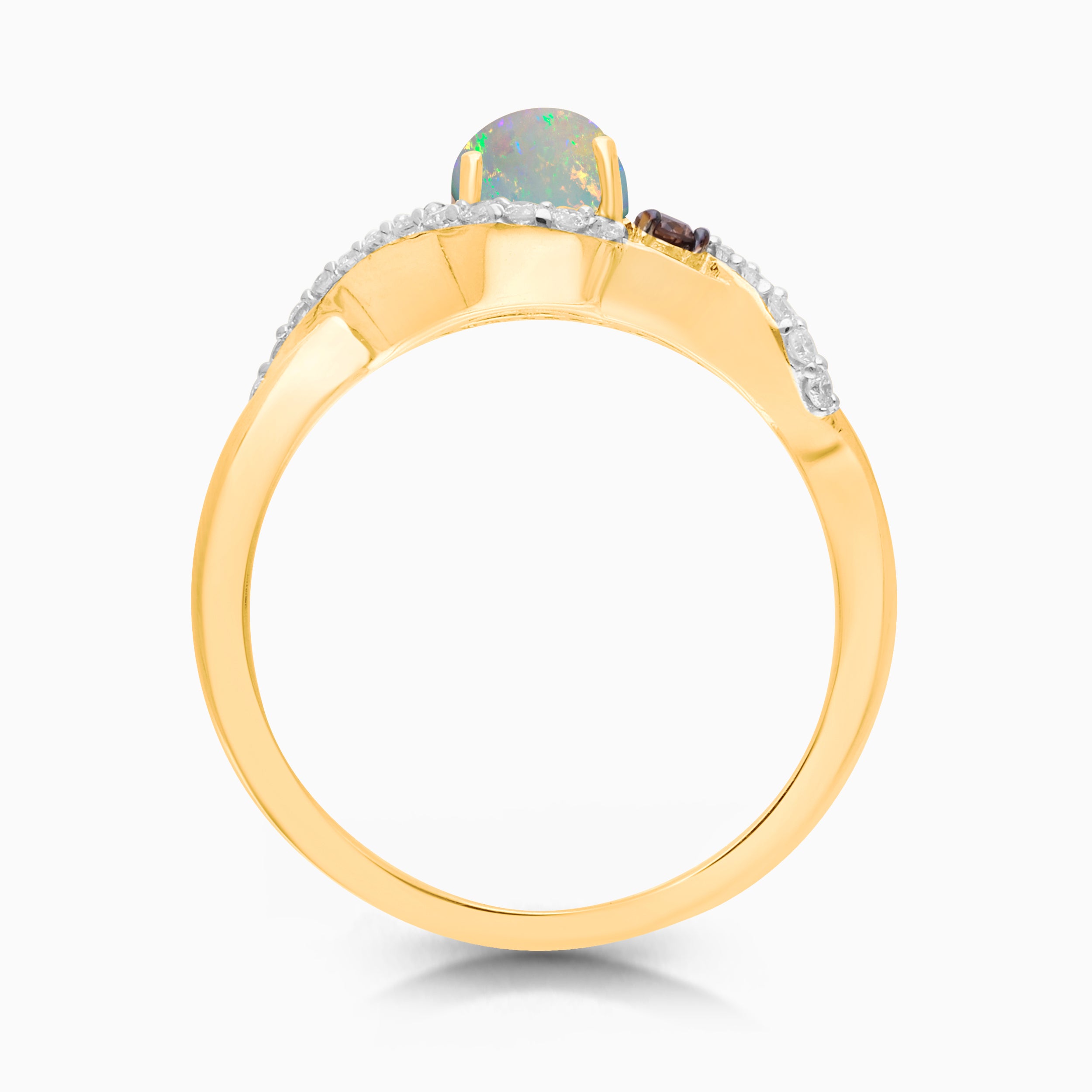 Cafe Creme Opal & Diamond Ring