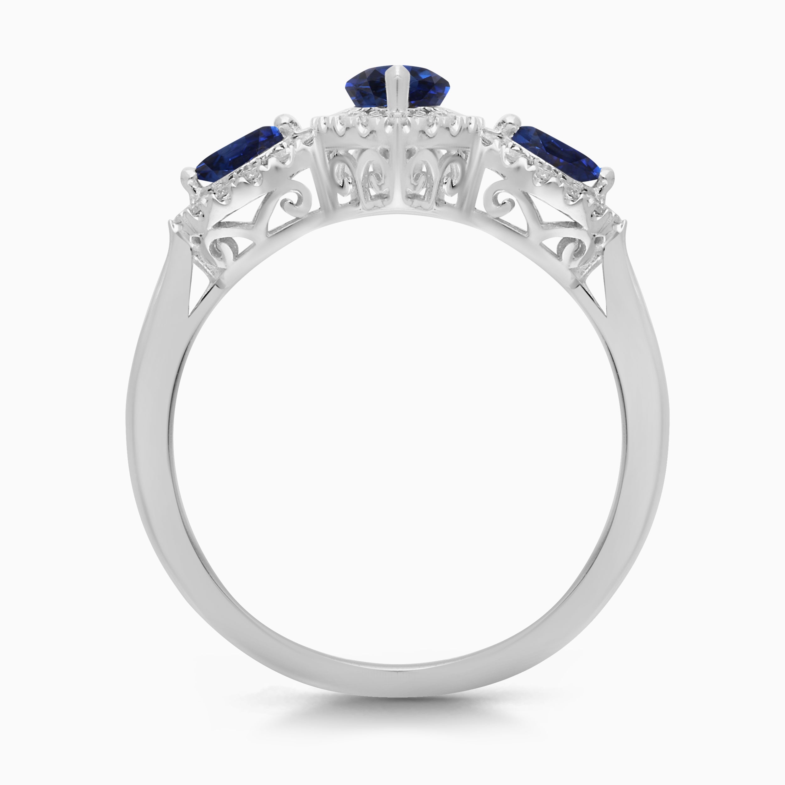 Sapphire Trio Marquise Ring