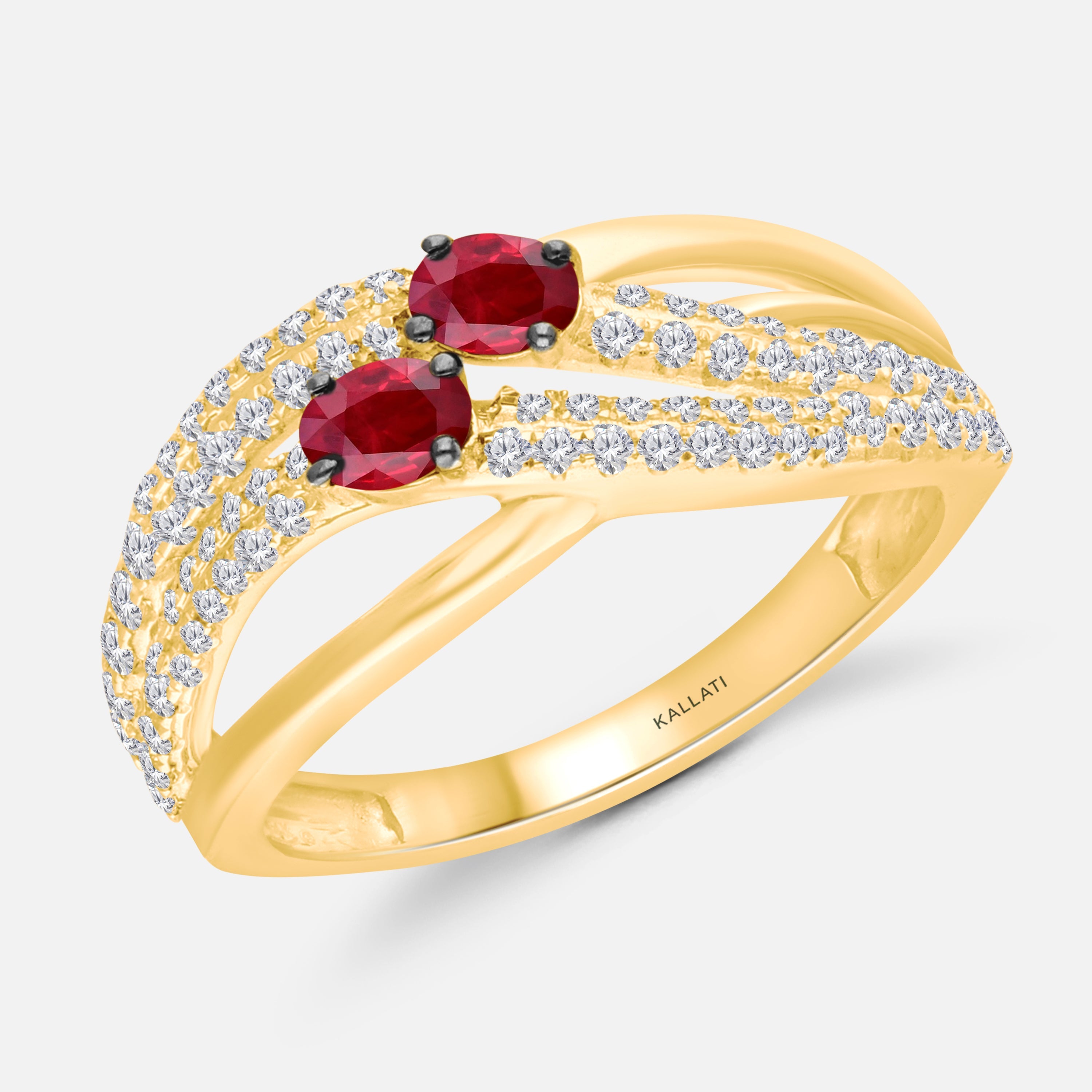 Crimson Halo Band Ruby