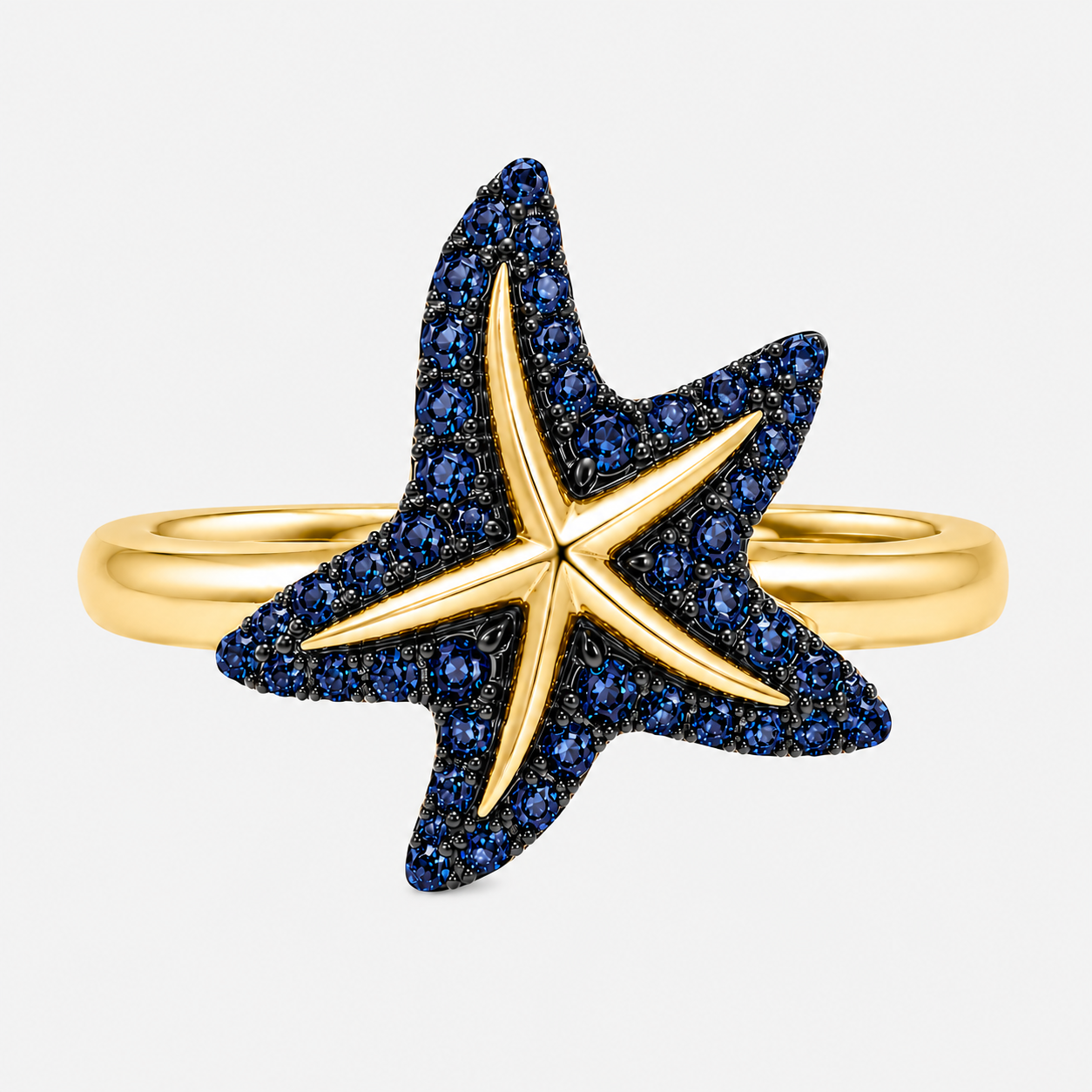 Sapphire & Diamond Starfish Ring Legacy Of The Wild