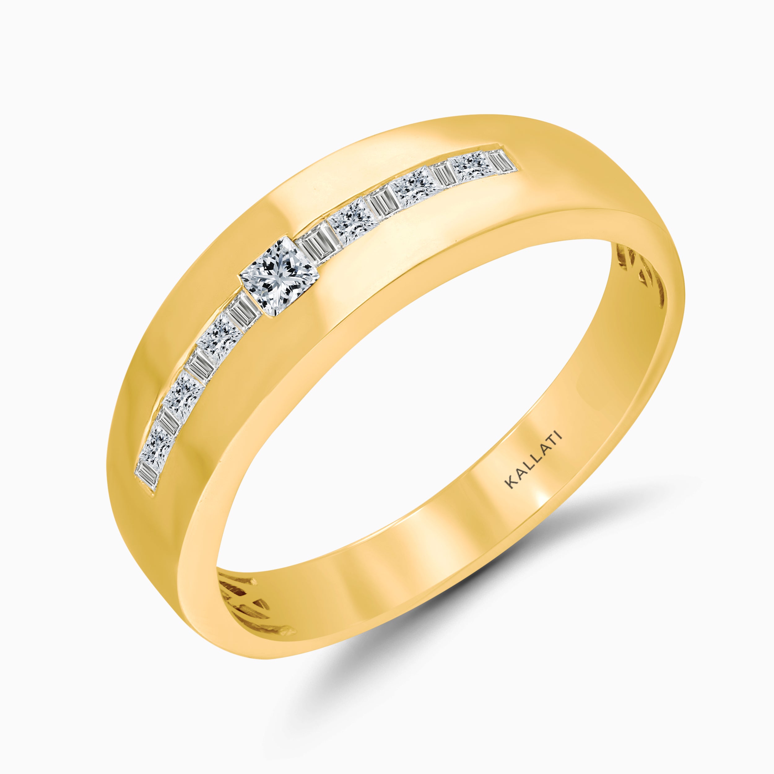 Graduated Diamond Princess Men's Ring