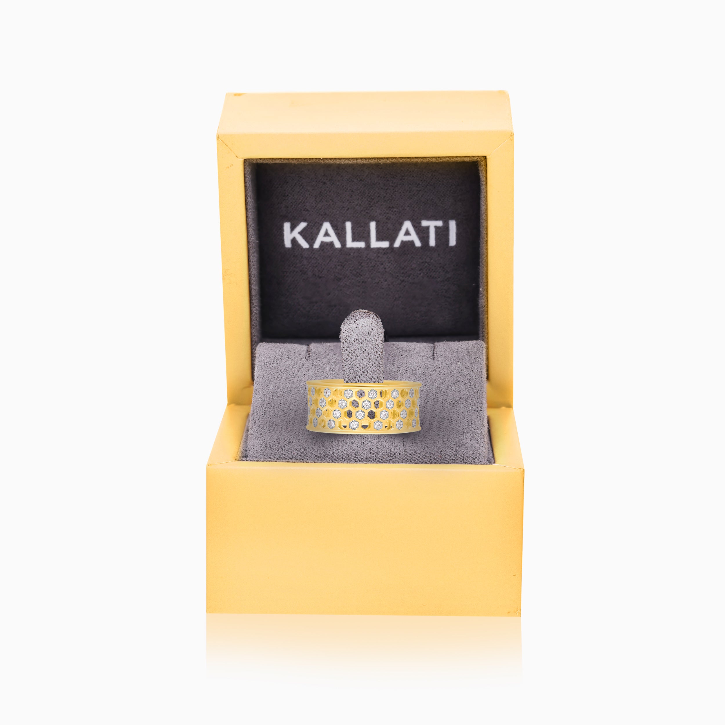 Honeycomb Men's Wedding Band