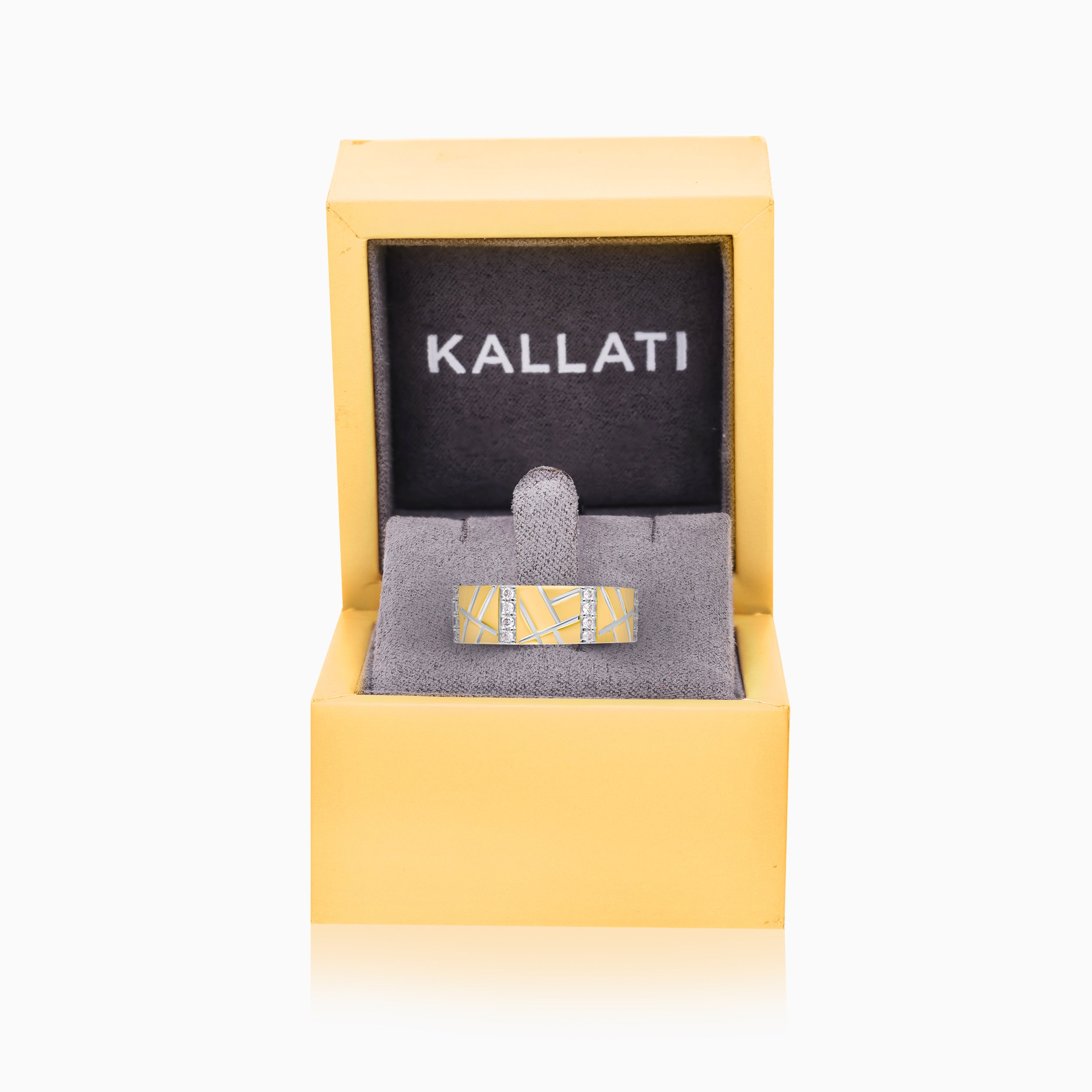 Diamond Geometric Men's Ring
