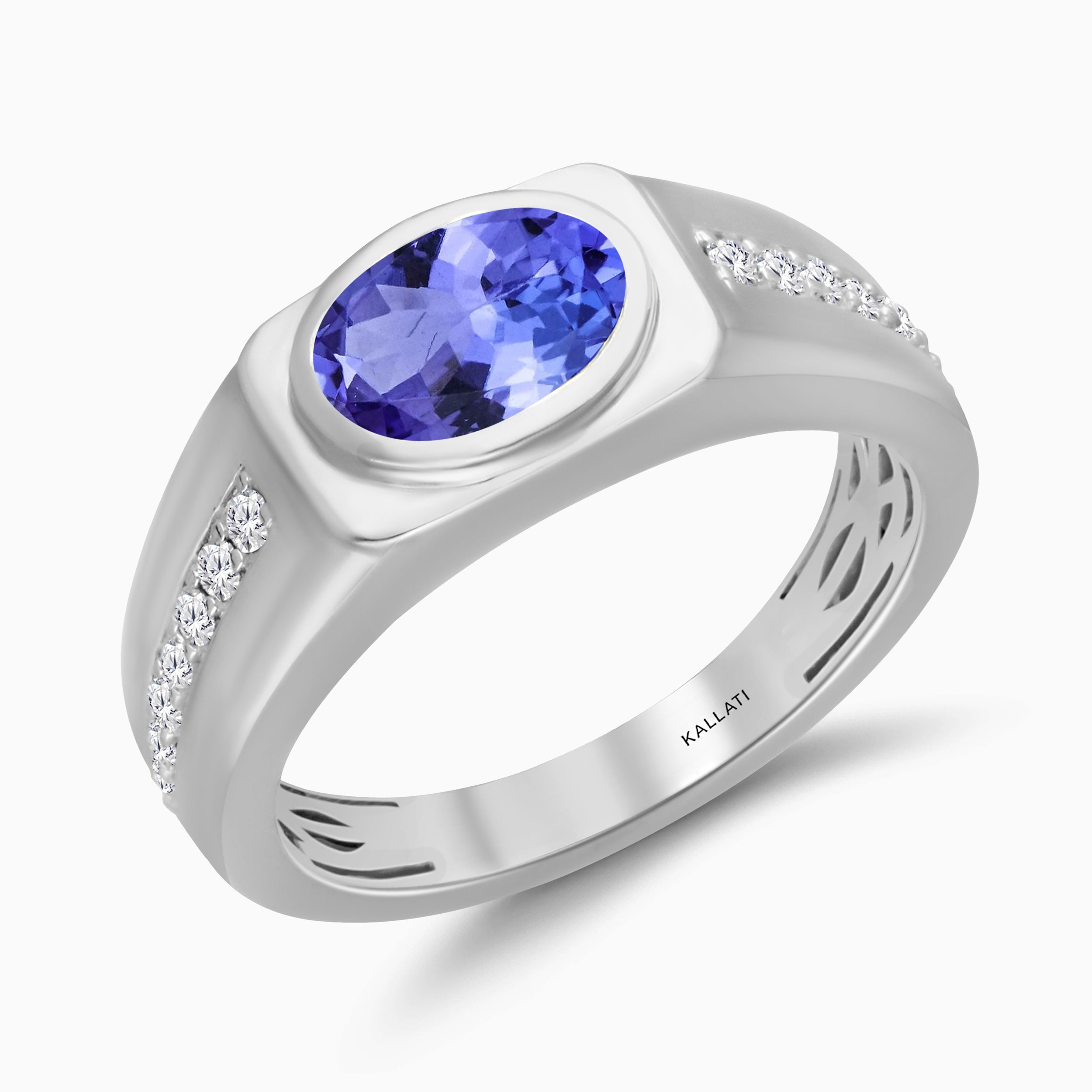 Large Violet Oasis Men's Ring