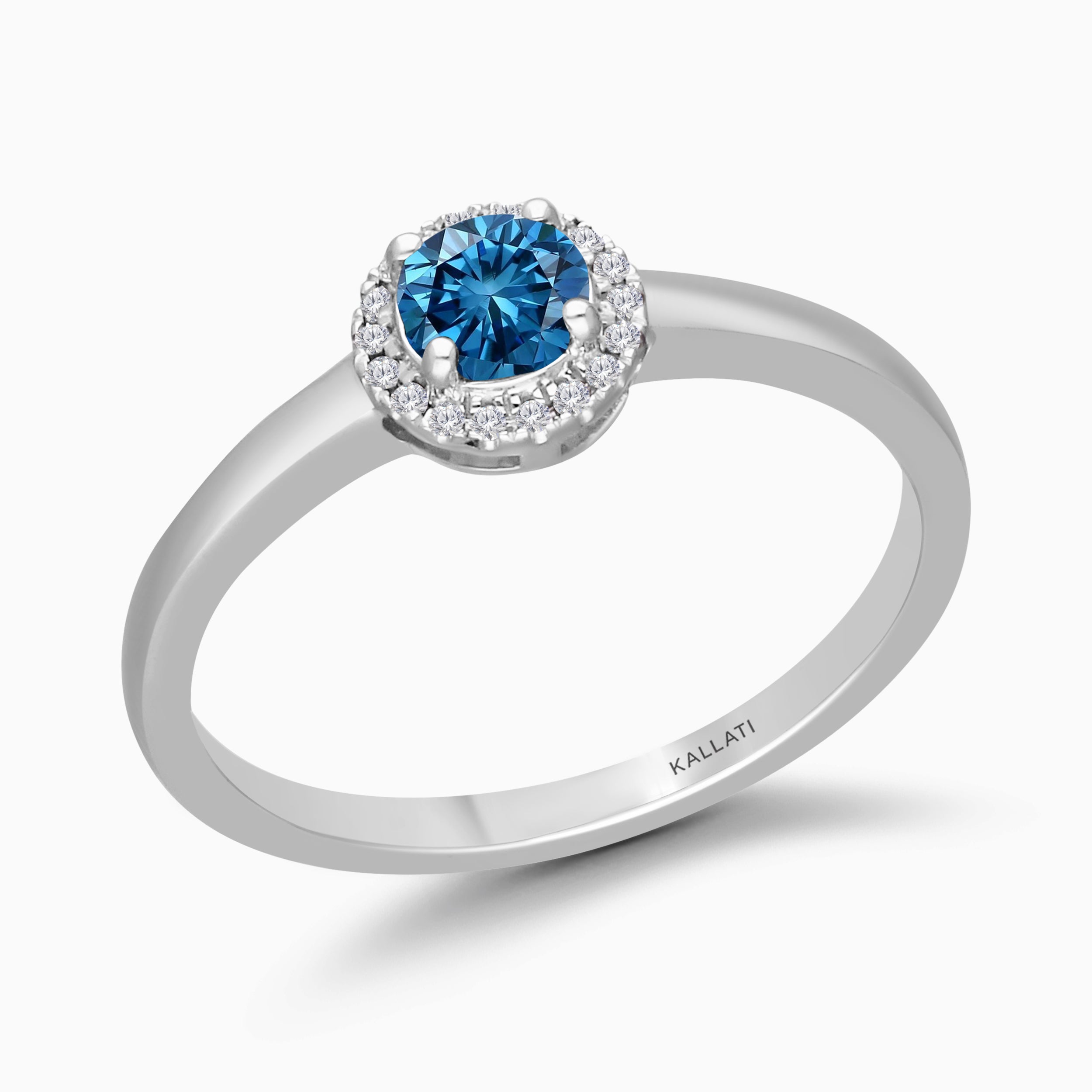 Ring Of Diamonds Blue Diamond Ring