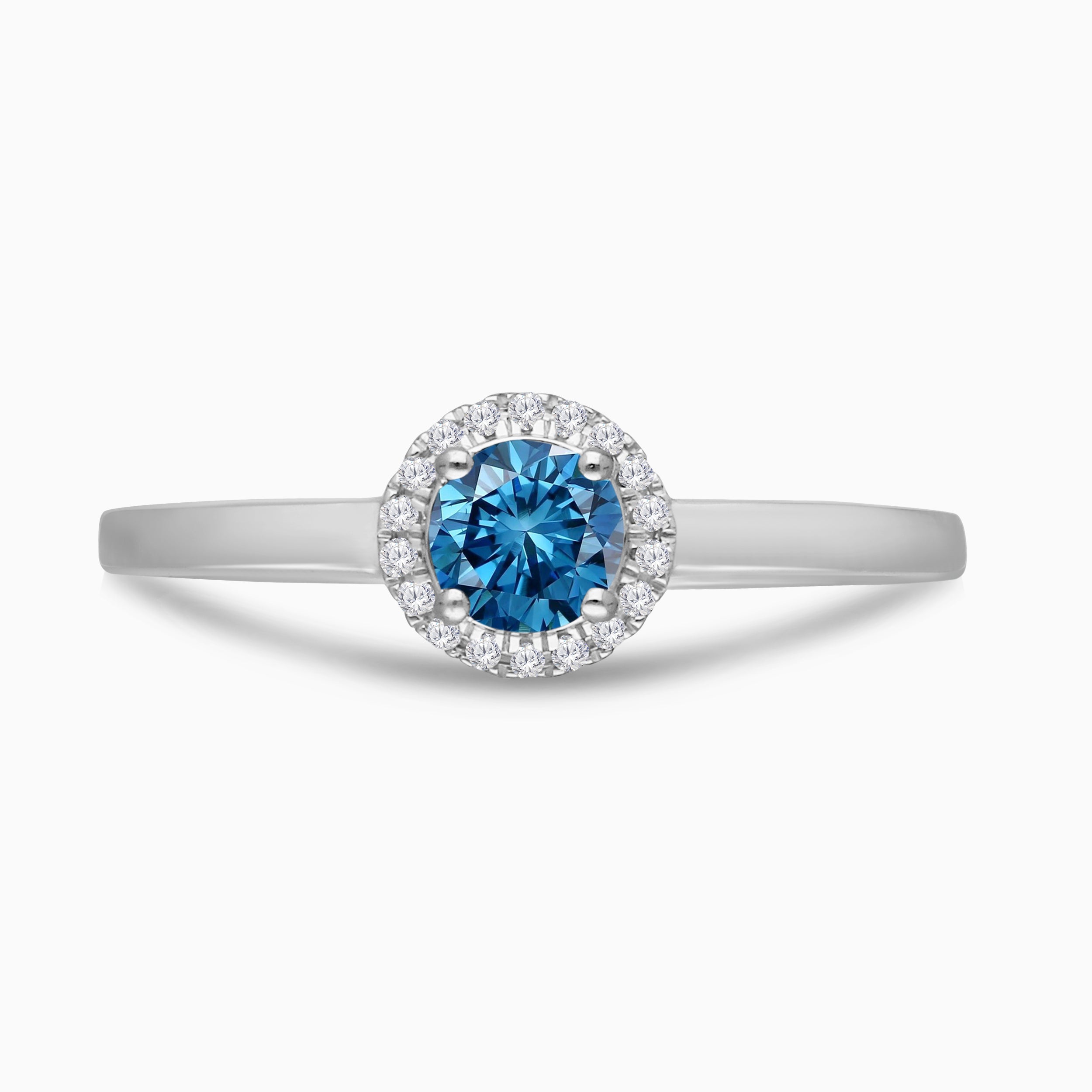 Ring Of Diamonds Blue Diamond Ring