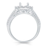 Kallati Legendary Round Halo Diamond Engagement Ring in 14K White Gold LEGENDARY