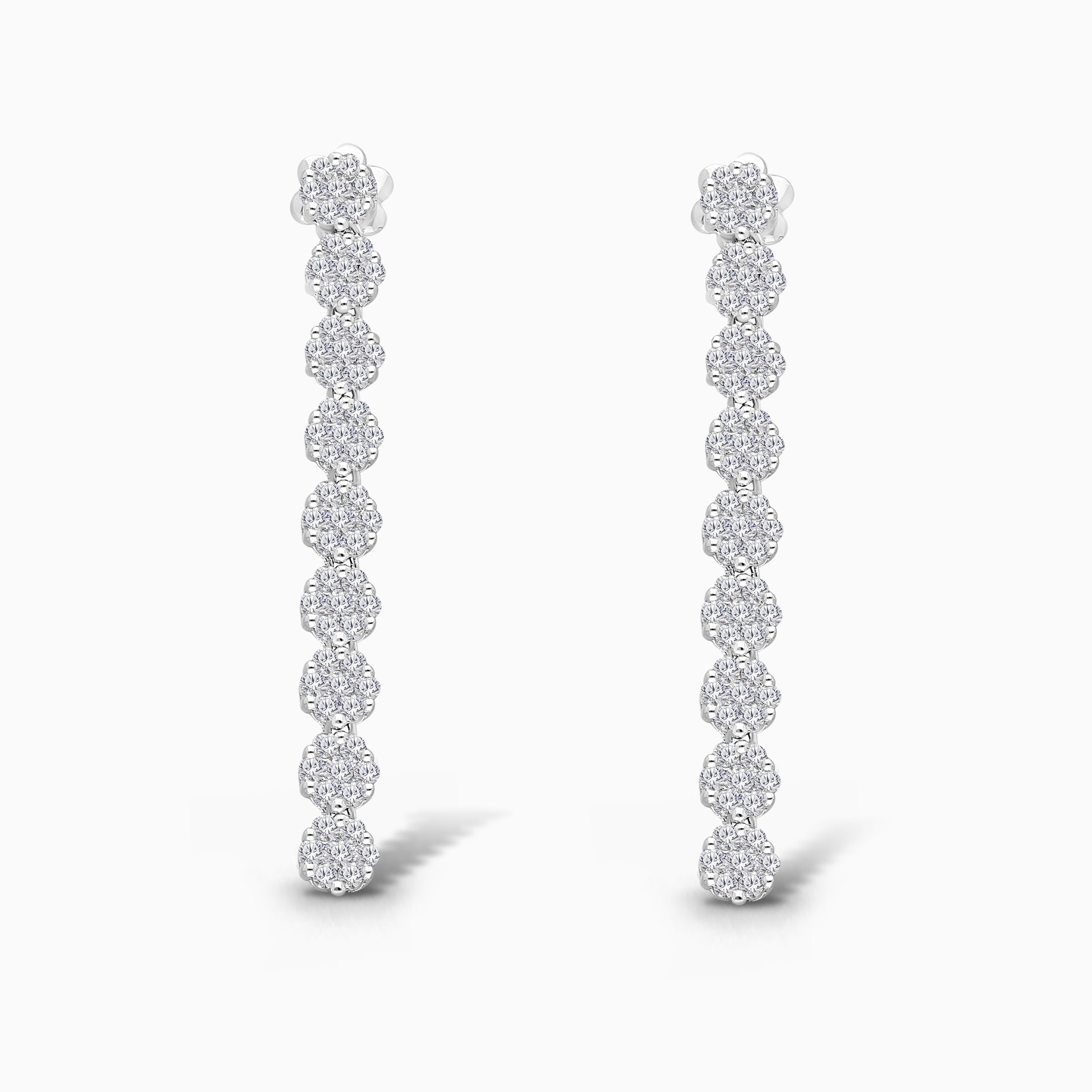Cluster Diamond Tennis Earrings ETERNAL