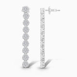 Cluster Diamond Tennis Earrings ETERNAL