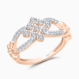 Diamond Star Cluster Ring