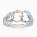 Ring of Circles Dual Tone Diamond Ring