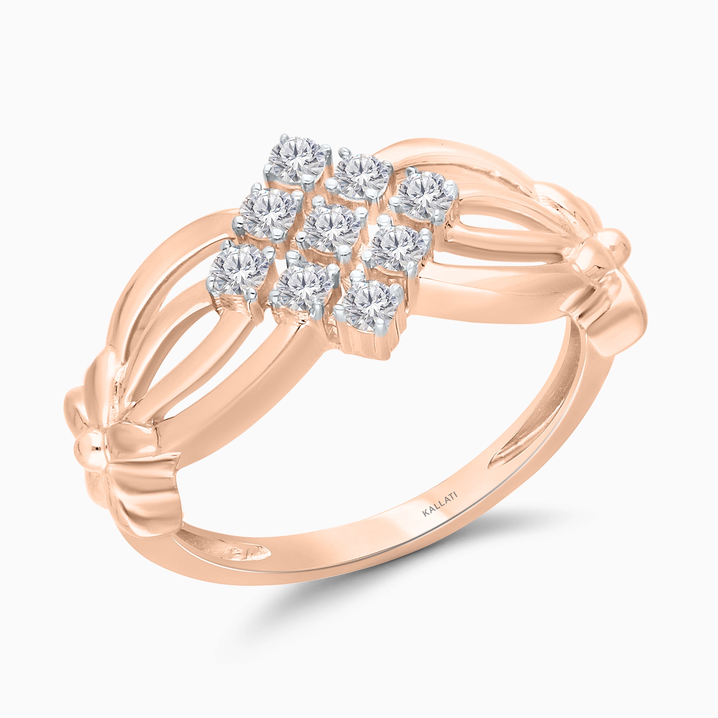 Rose North Star Diamond Ring