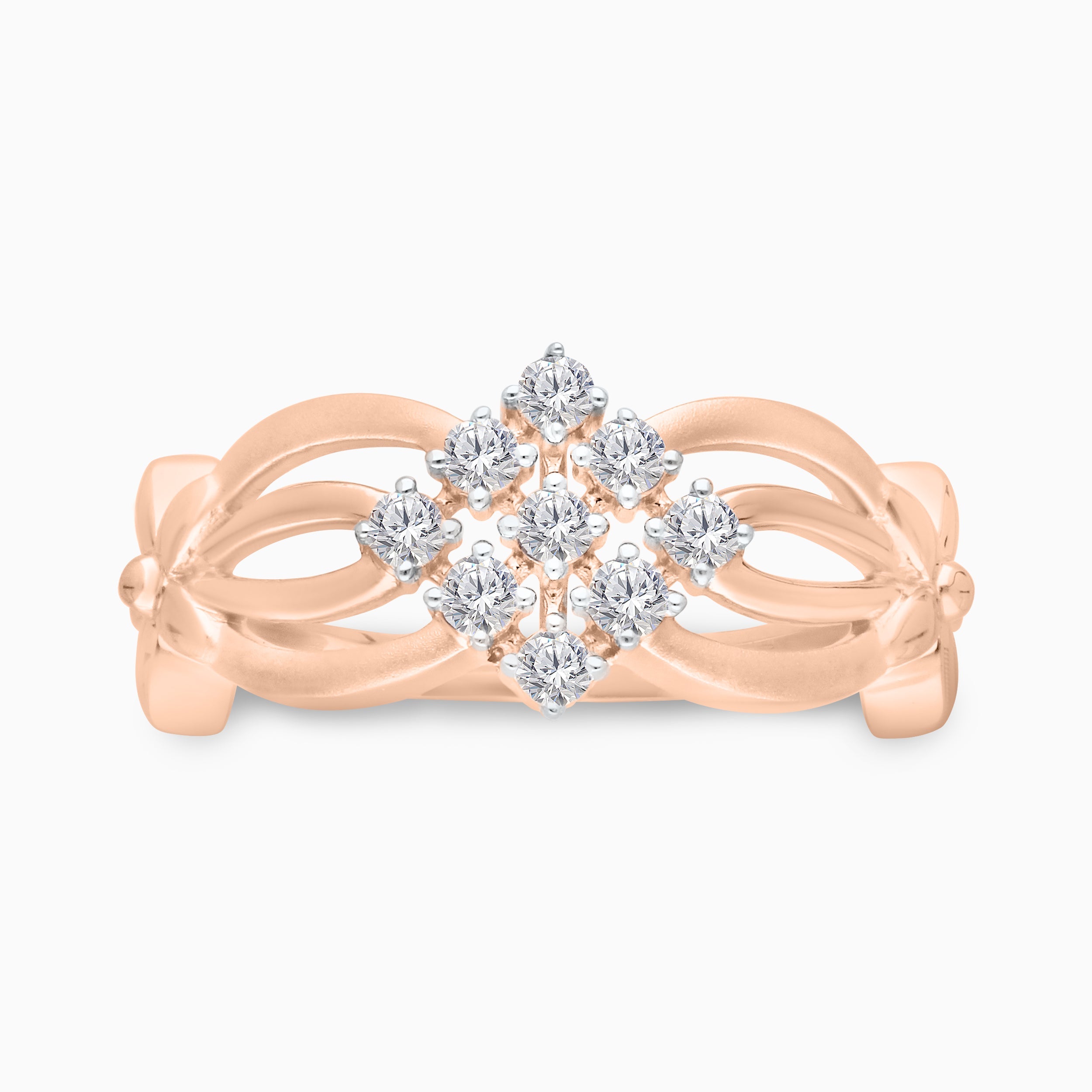Rose North Star Diamond Ring