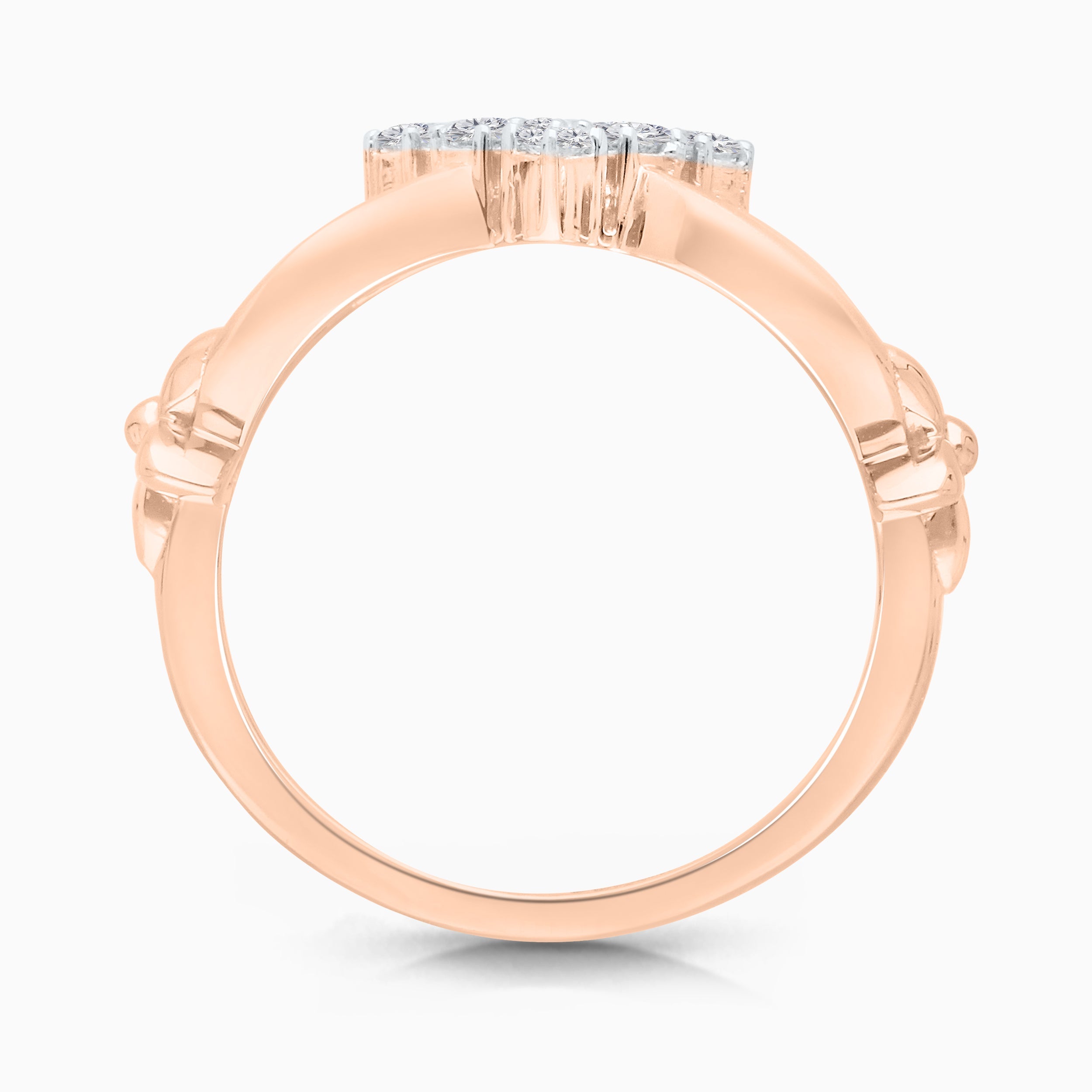 Rose North Star Diamond Ring