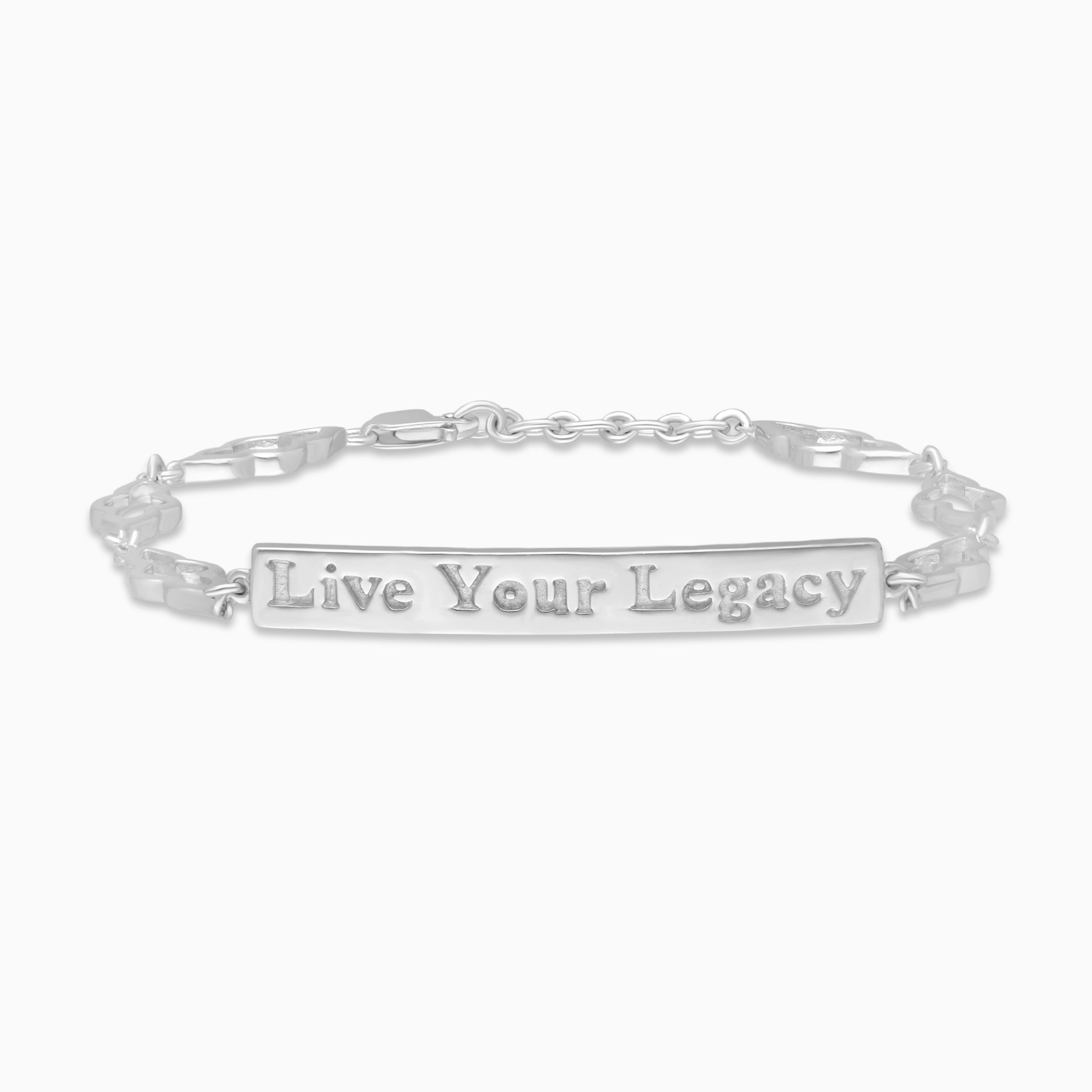 Silver Live Your Legacy Bracelet
