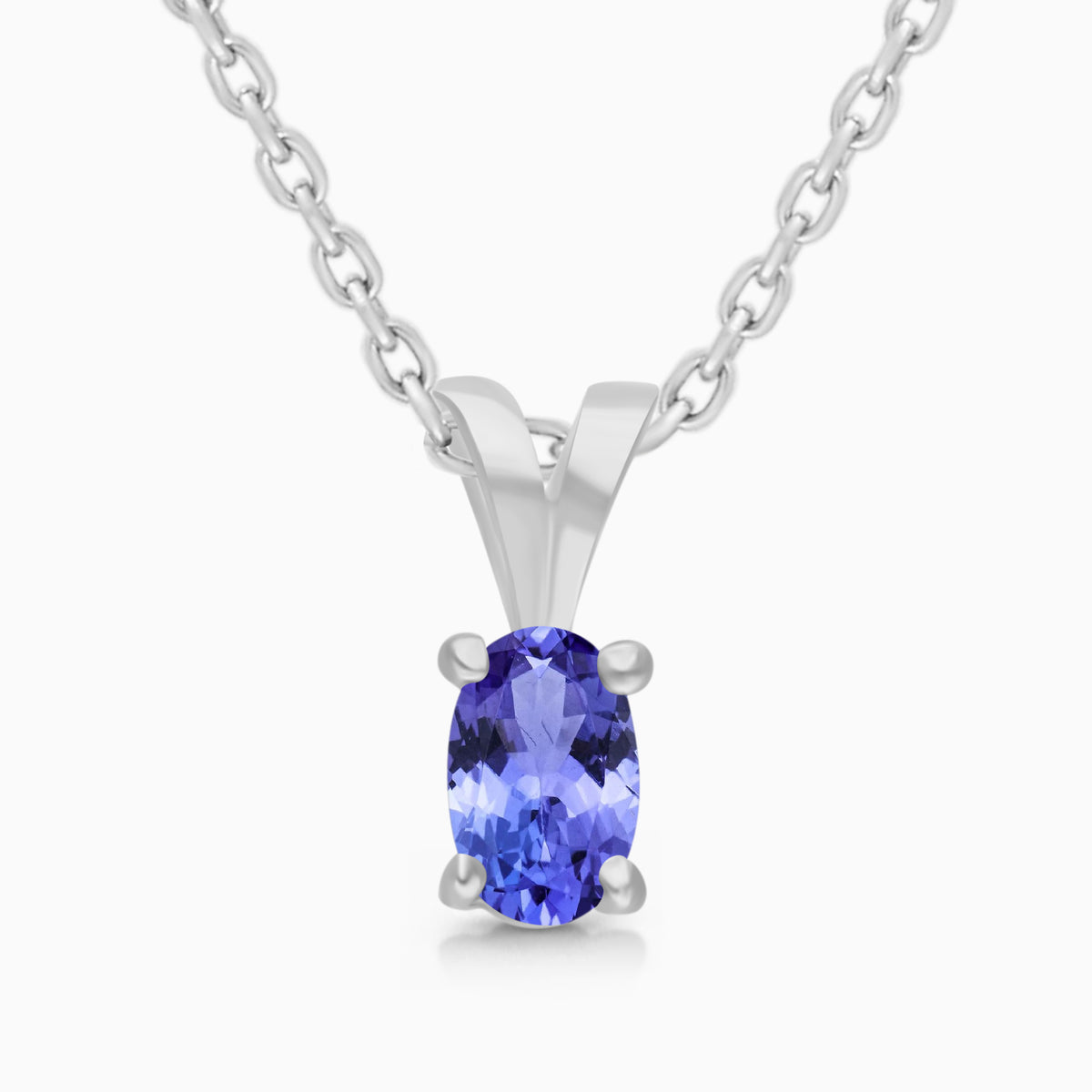 Silver Tanzanite Necklace