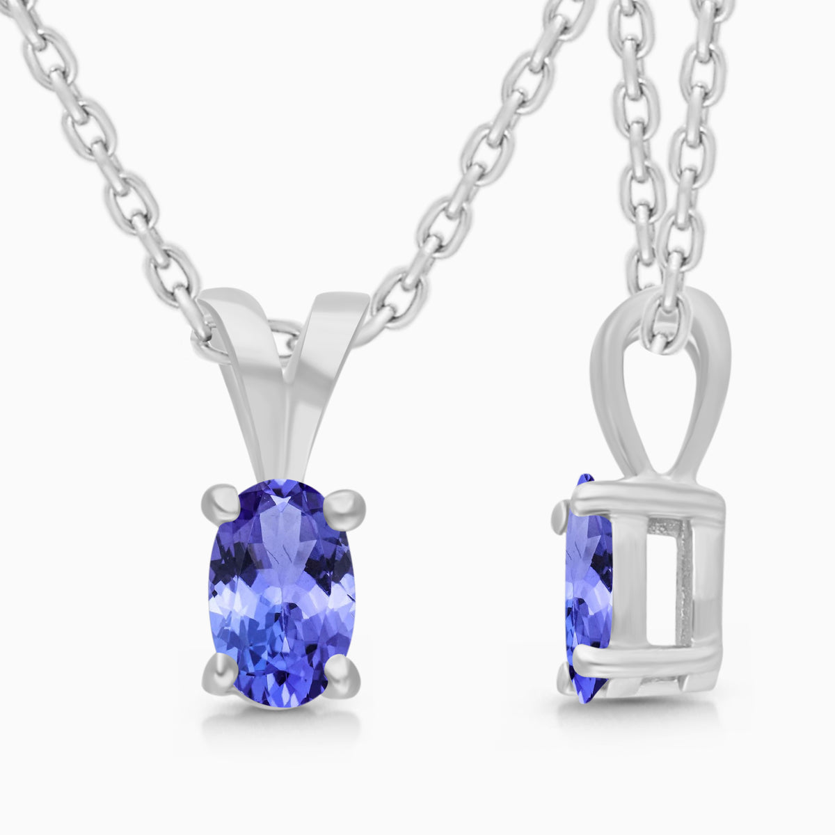 Silver Tanzanite Necklace