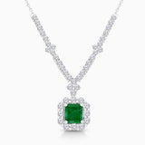 Heirloom Diamond & Emerald Necklace