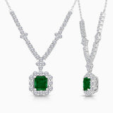 Heirloom Diamond & Emerald Necklace