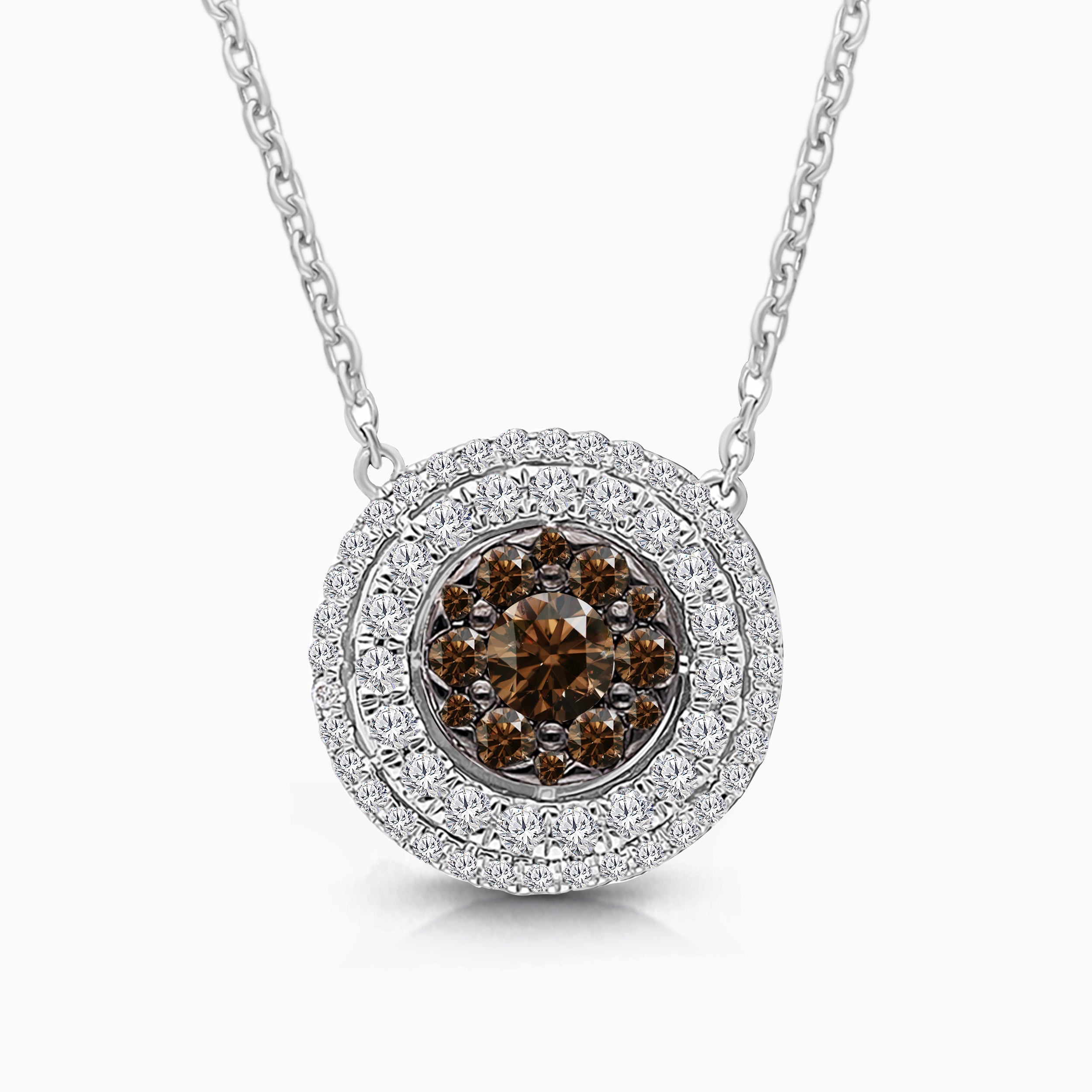 Coco & White Diamond Circle Pendant