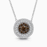 Coco & White Diamond Circle Pendant