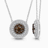 Coco & White Diamond Circle Pendant