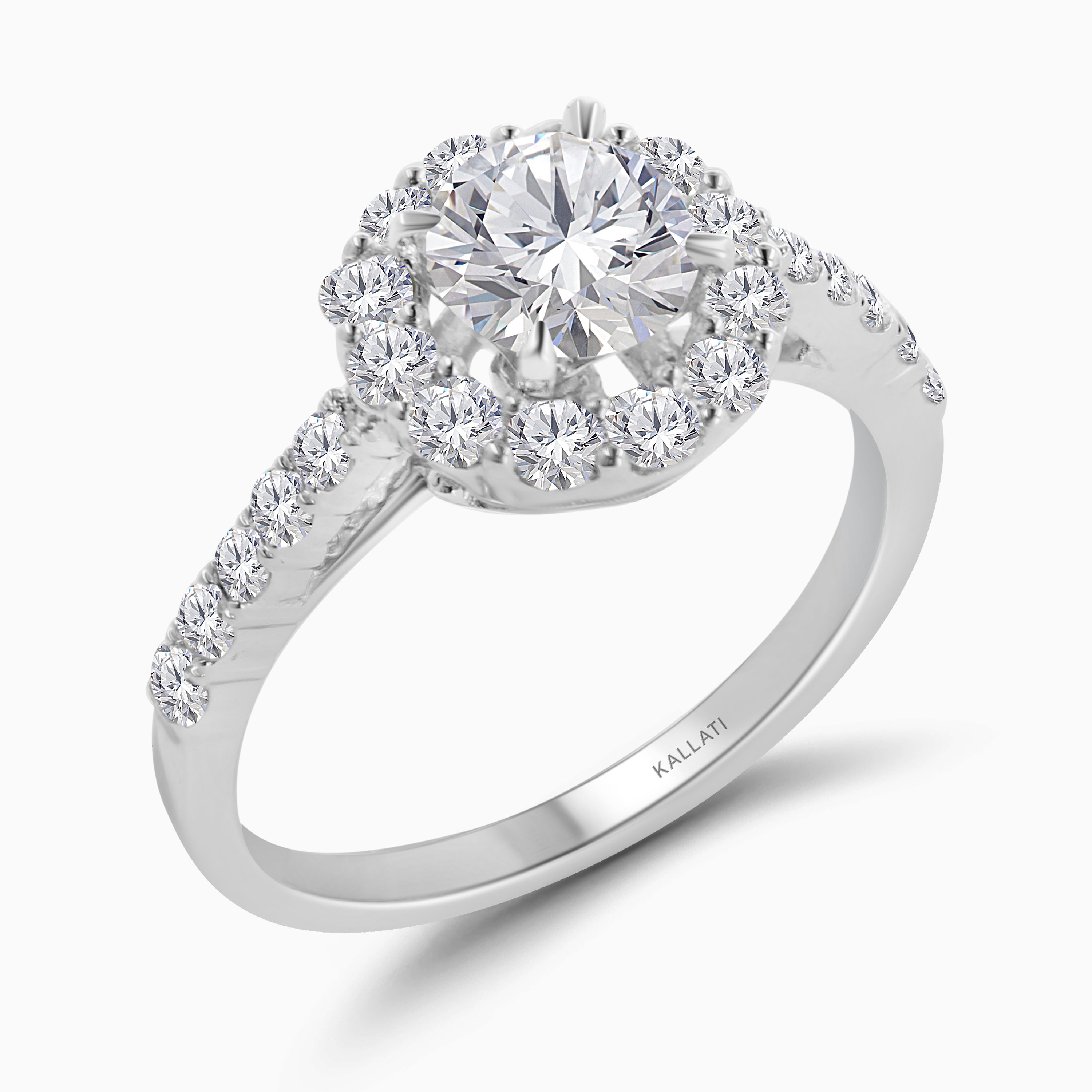 Halo de Lumière Diamond Ring