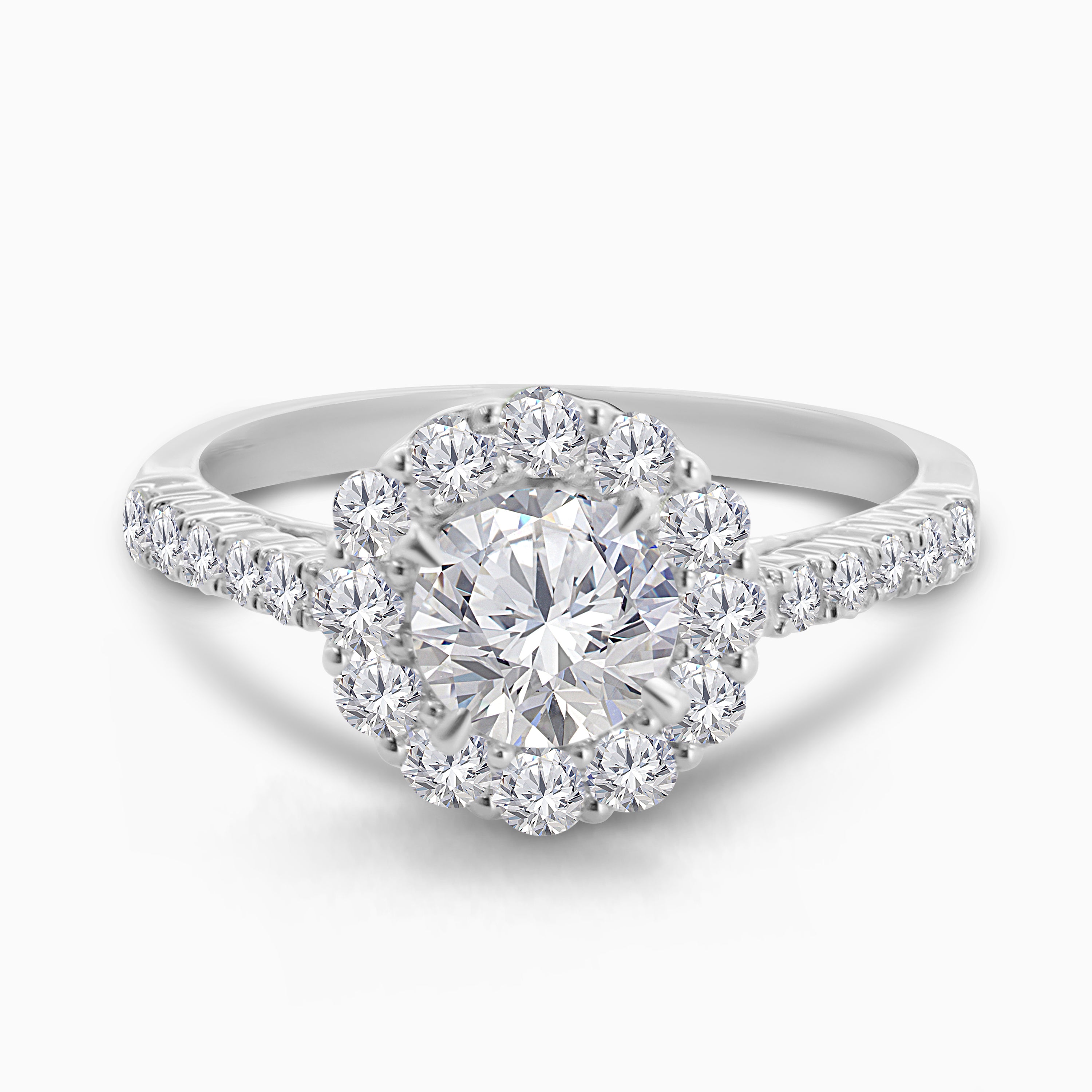 Halo de Lumière Diamond Ring