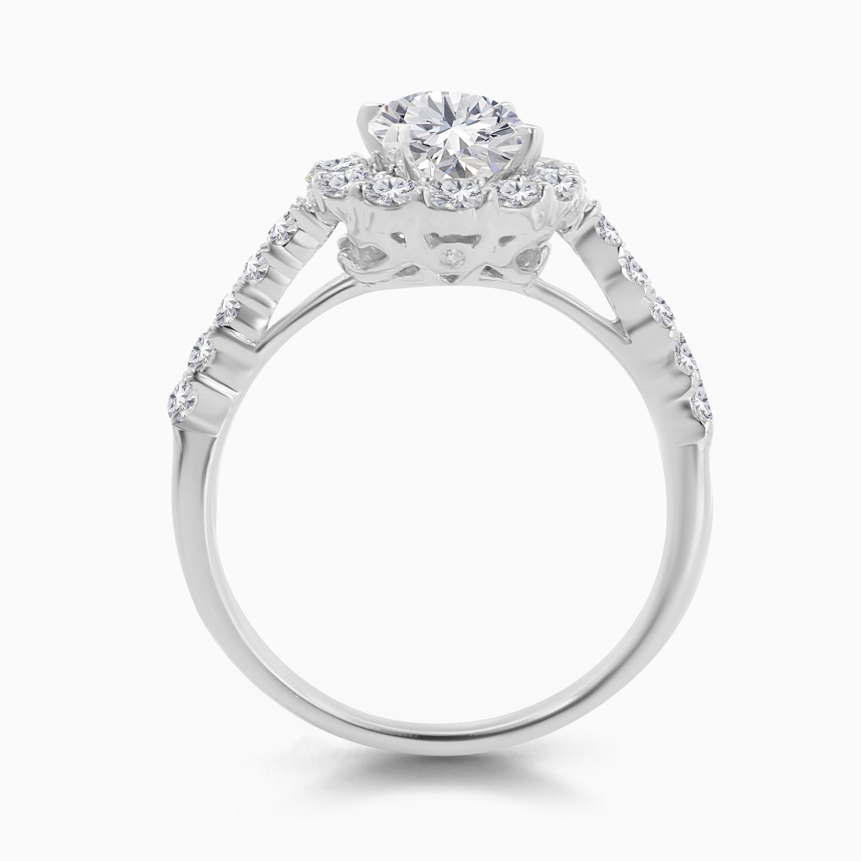 Halo de Lumière Diamond Ring