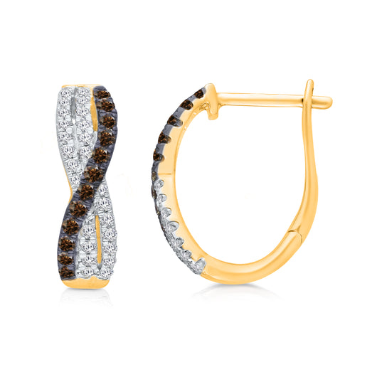 Yellow Gold Coco Diamond Eternal Earrings