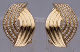 Yellow Gold Diamond Earrings