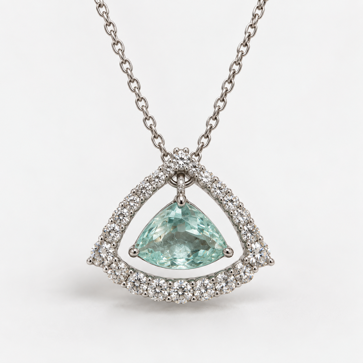 Glacier Eye Certified Paraiba Necklace