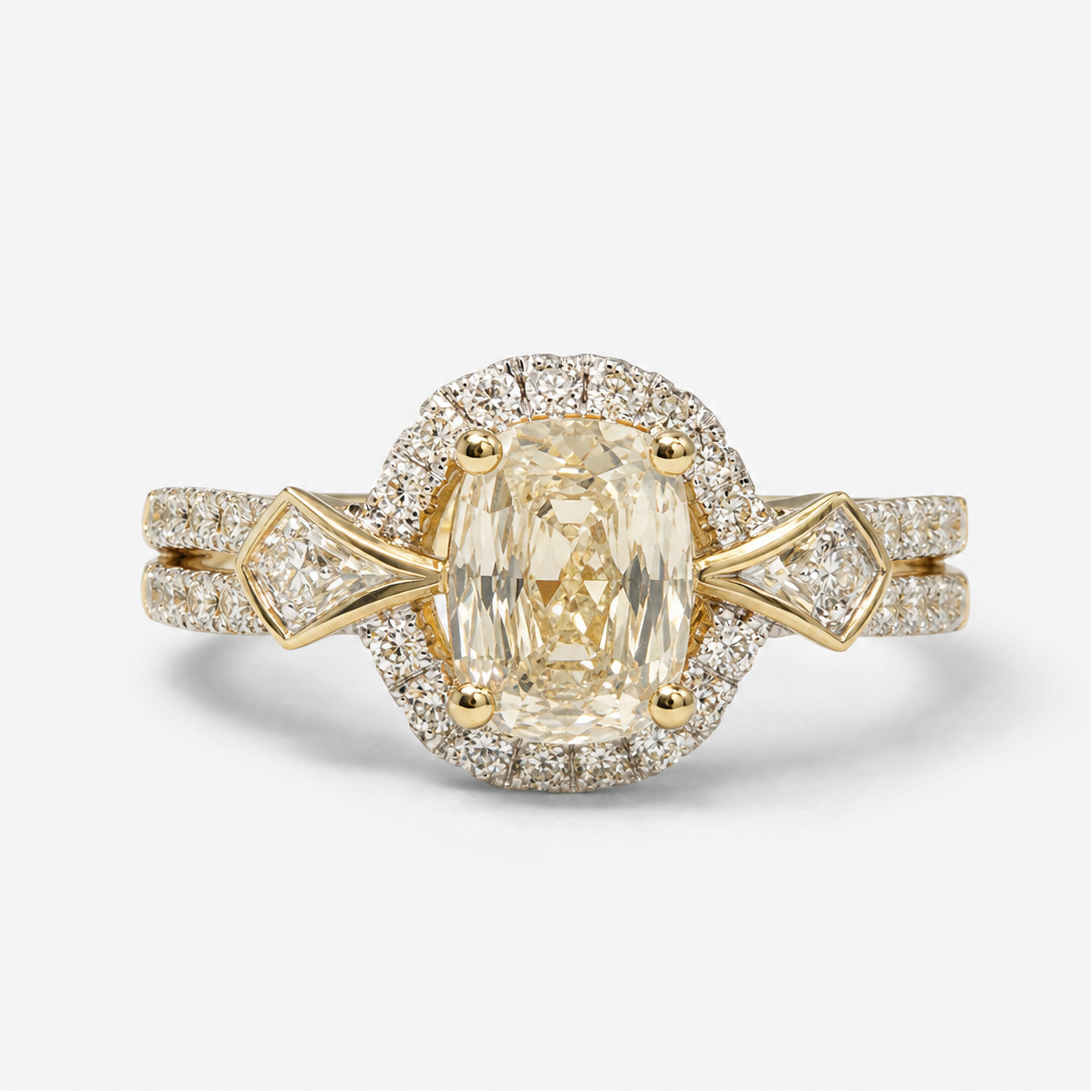 Certified Glistening Ivory Non Heat Ring