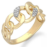 Yellow  Gold White Diamond Eternal Ring