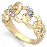 Yellow  Gold White Diamond Eternal Ring