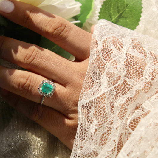 Hidden Halo Emerald Cut Engagement Rings Moissanite Engagement Ring Emerald  Cut Wedding Ring Set Vintage Rose Gold Bridal Set Eternity Ring - Etsy  Norway
