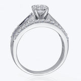 Kallati Legendary Round  Diamond Engagement Ring in 14K White Gold