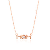 Rose Gold Diamond Eternal Mom Necklace