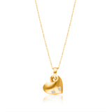Yellow Gold Diamond Eternal Heart Pendant