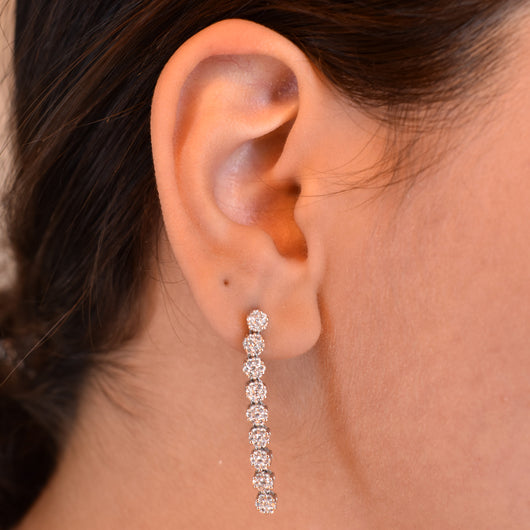 White Gold Diamond Eternal Earrings