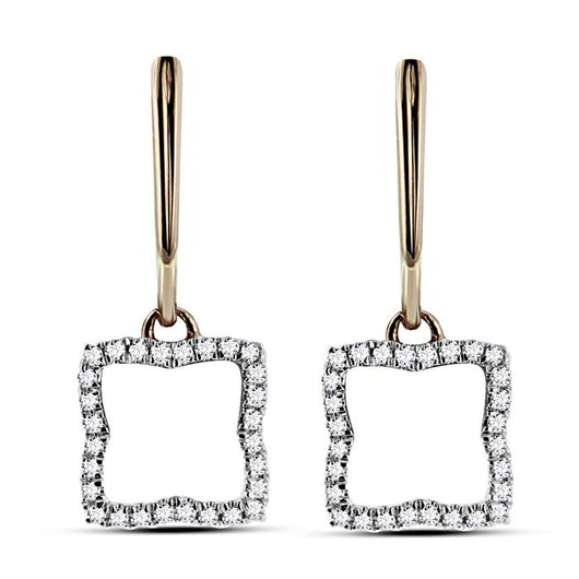 Rose Gold White Diamond Eternal Earrings
