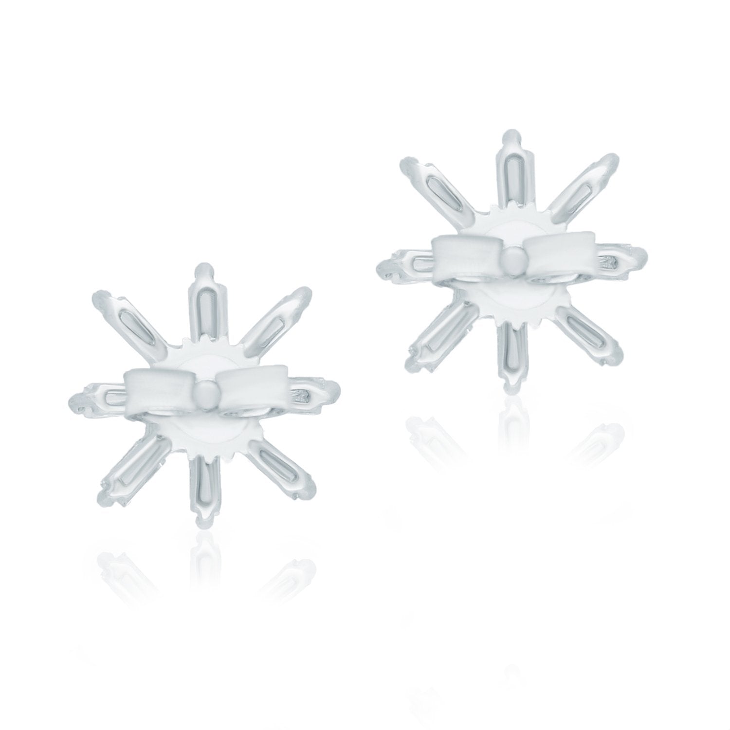 Baguette Diamond Cluster Studs