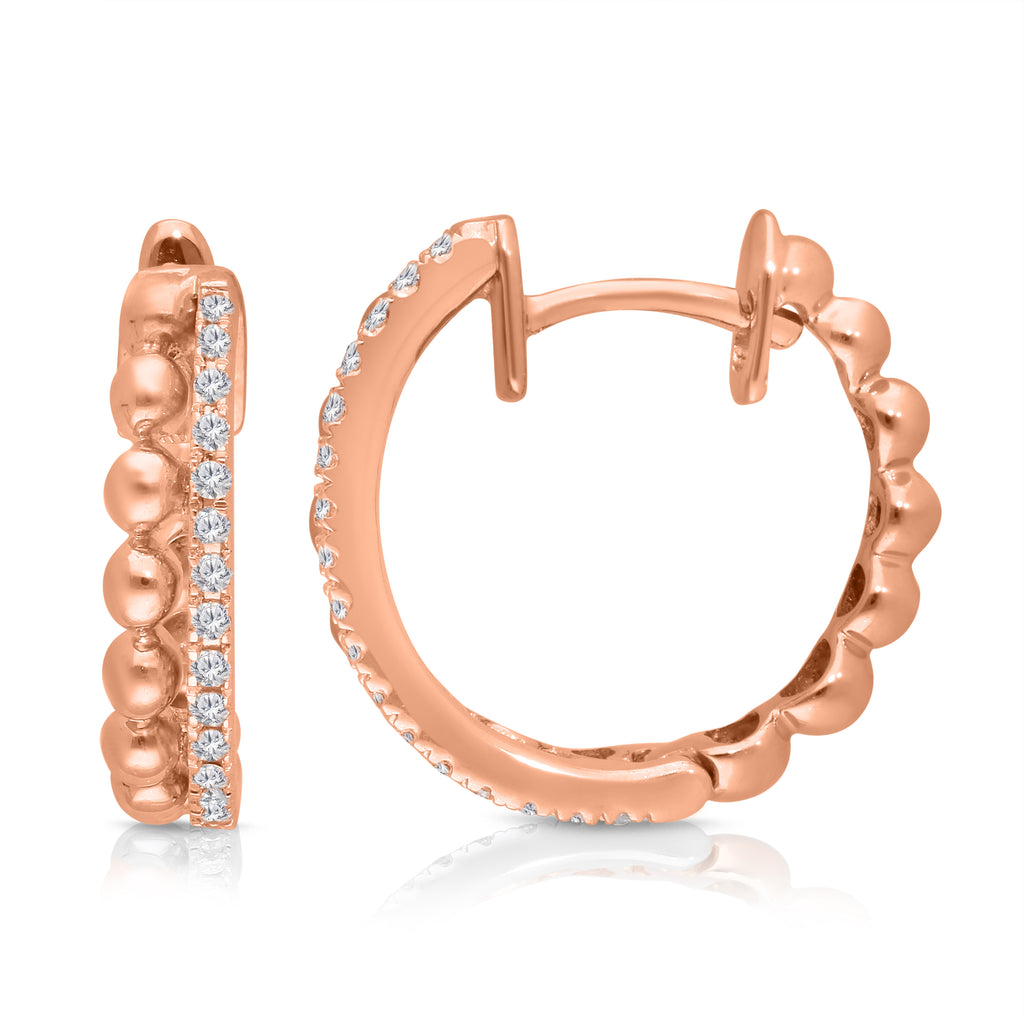 Rose Gold Diamond Eternal Earrings – KALLATI